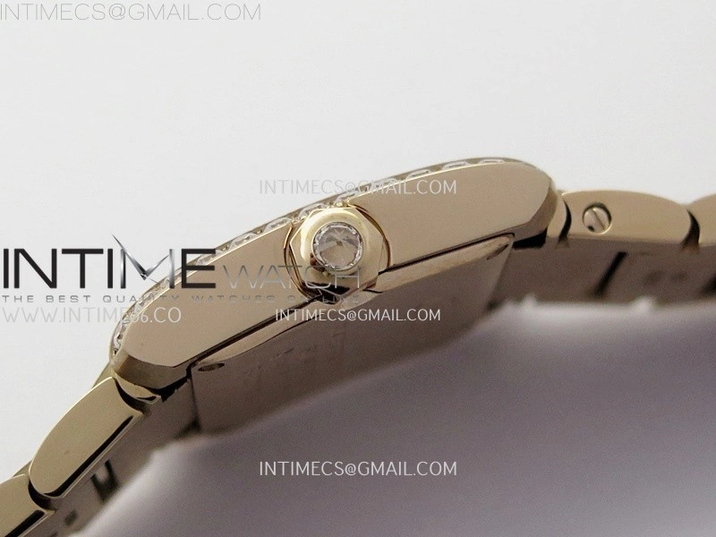 Tank Francaise Ladies 21.2mm Diamond Bezel RG 8848F 1:1 Best Edition Silver Dial on RG Bracelet Ronda Quartz V2